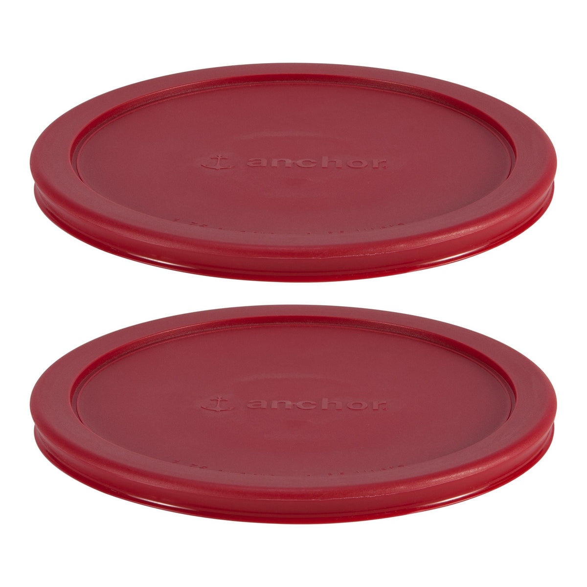 Anchor Hocking Plastic Lid Set, Red, 2-pc x 7-Cup
