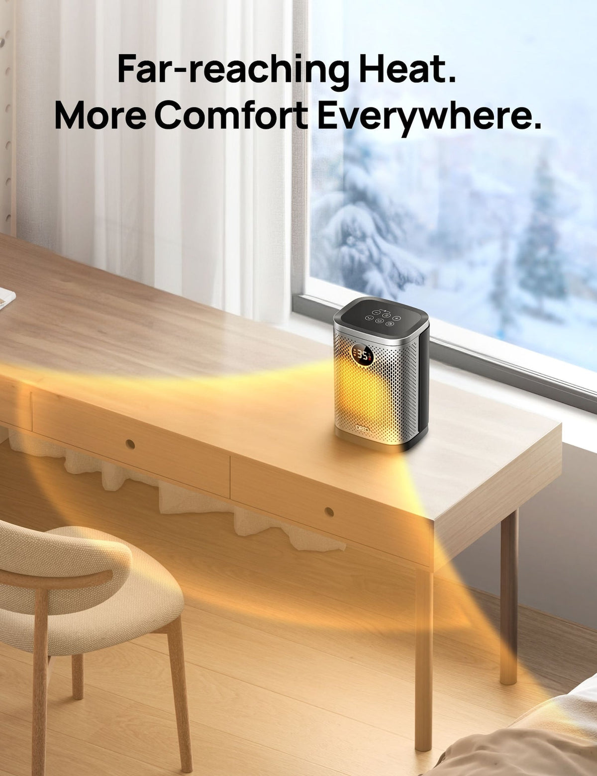 Dreo Home 1500W Portable Indoor PTC Ceramic Space Heater