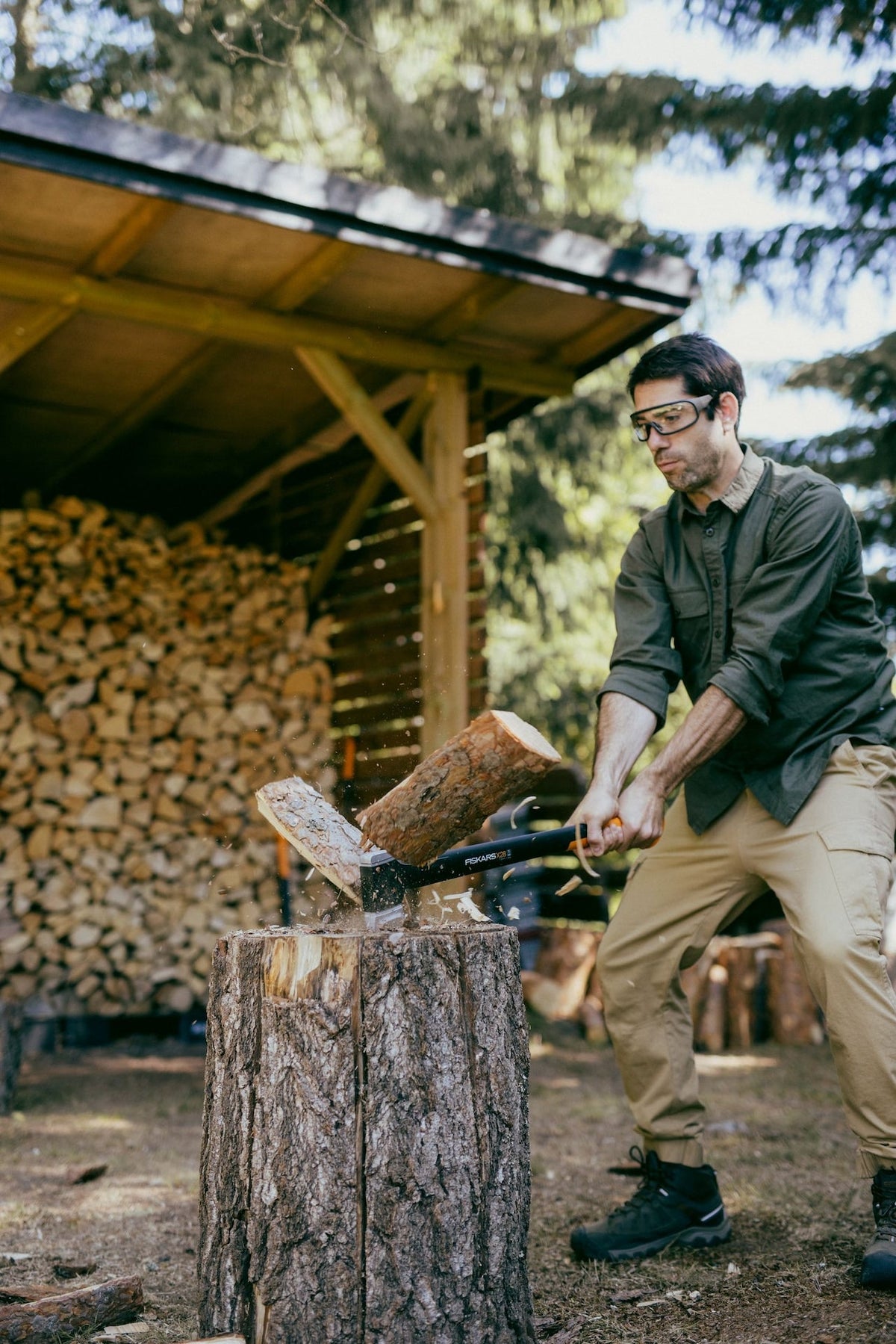 Fiskars Splitting Axe with FiberComp shaft, 28-in