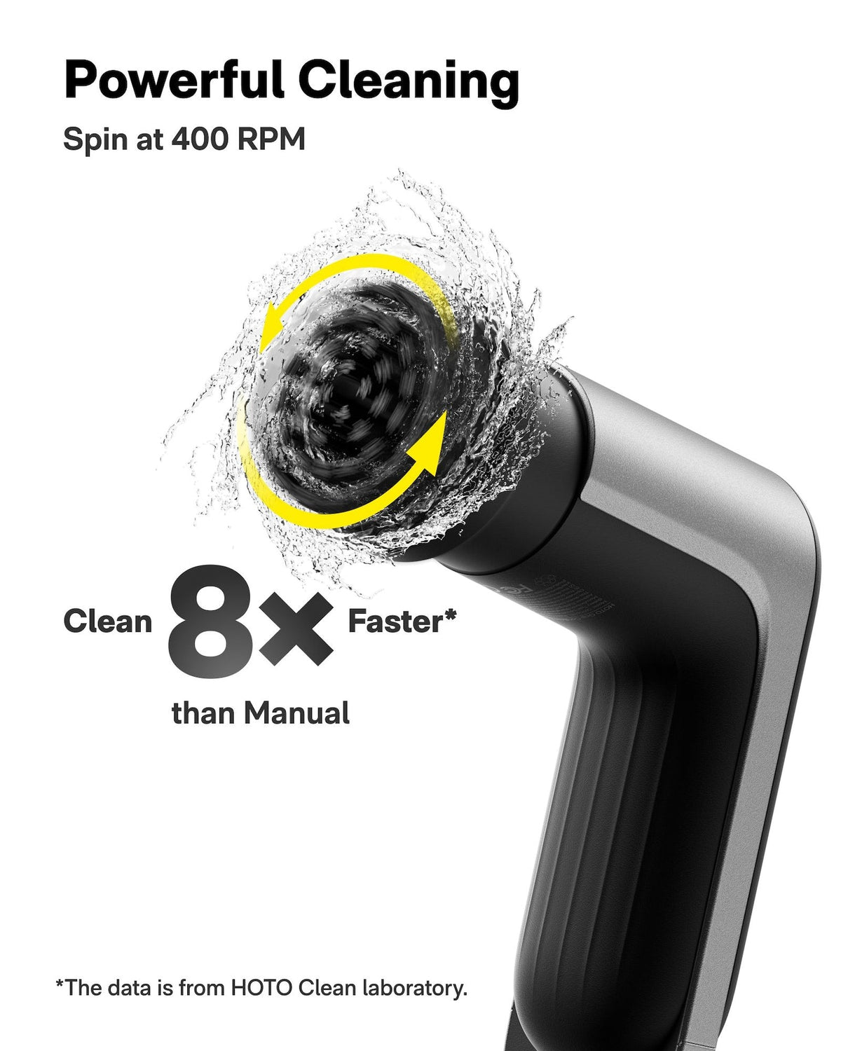 HOTO Grip Cordless Spin Scrubber