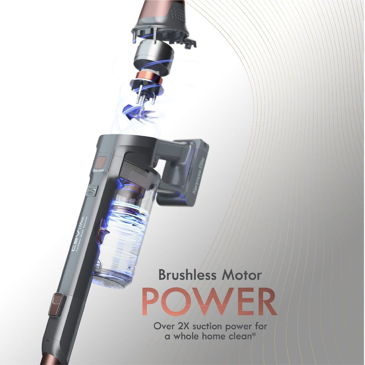 Kenmore Elite CSV Ultra-Lightweight Cordless Bagless Stick Vacuum, 21.6V