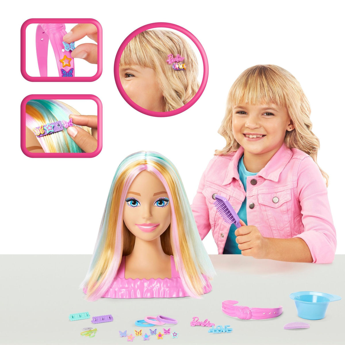 Mattel Deluxe Barbie Blonde Styling Head, Assorted Styles