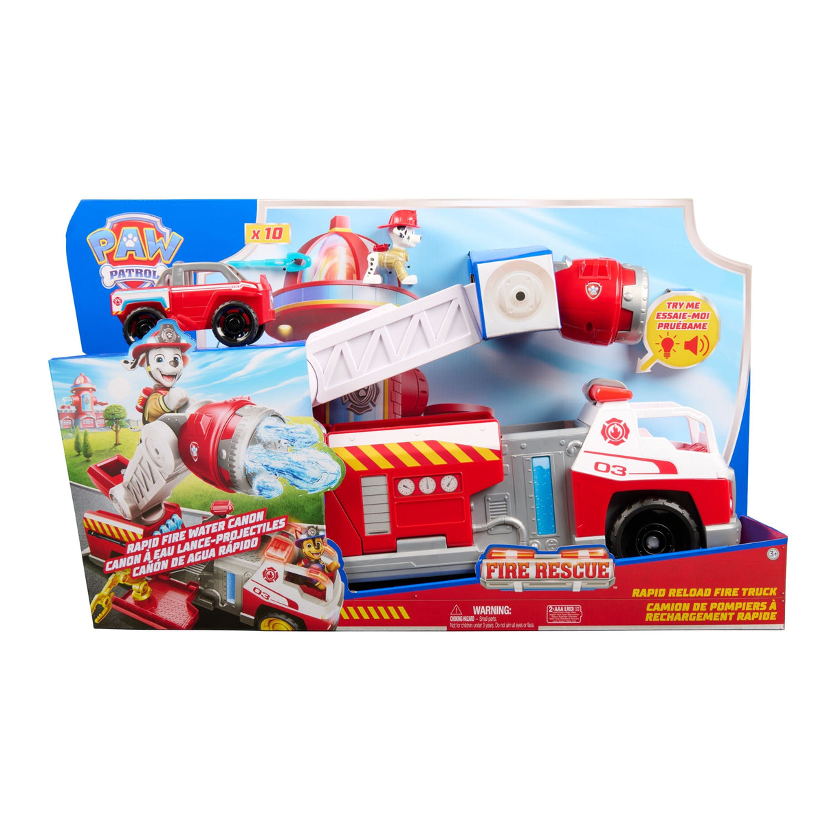 Paw Patrol Fire Rescue Deluxe Playset for Ages 3+, 14-pc