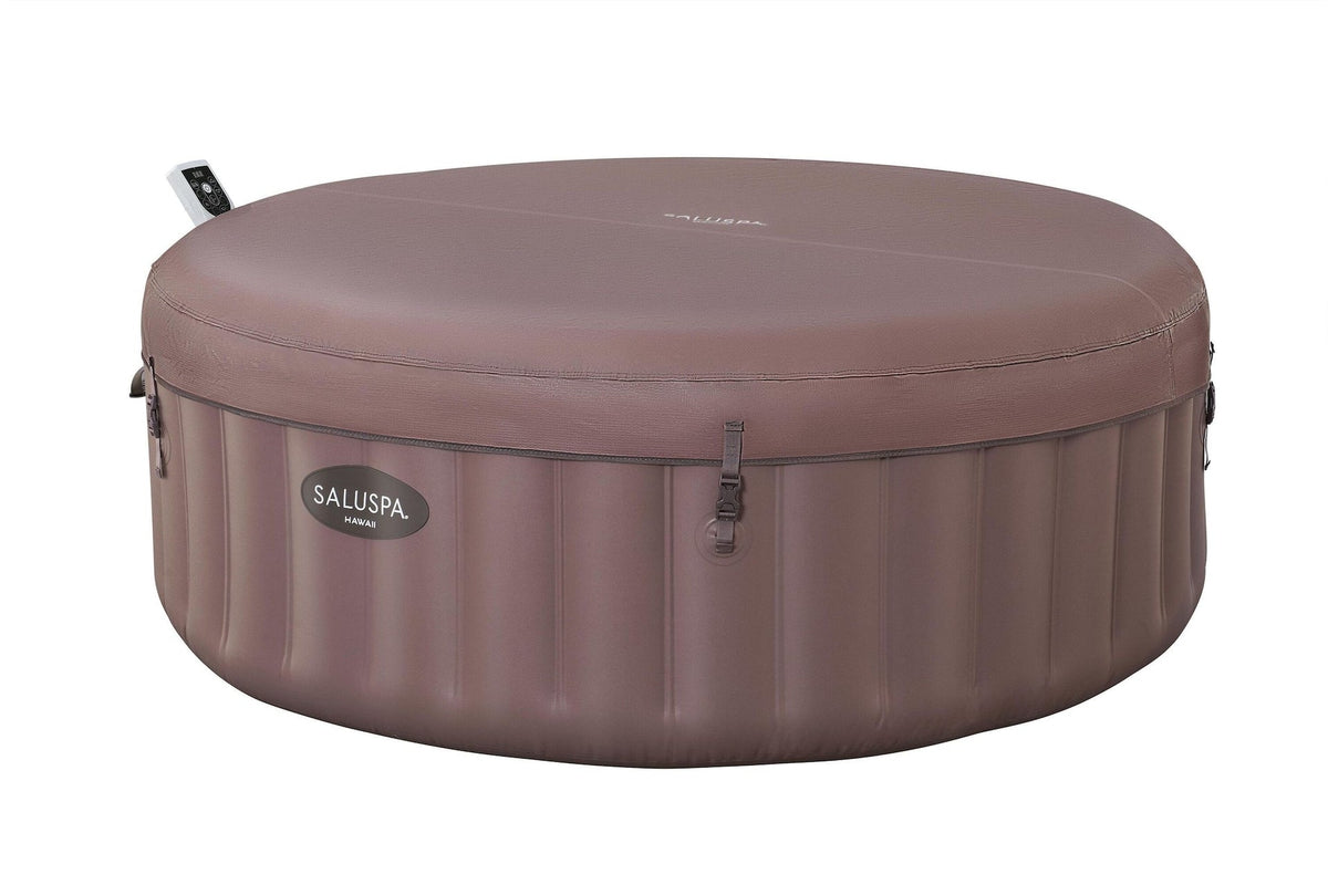 Salu Spa Hawaii Smart AirJet 6-Person Terracotta Round Spa, 77-in x 28-in