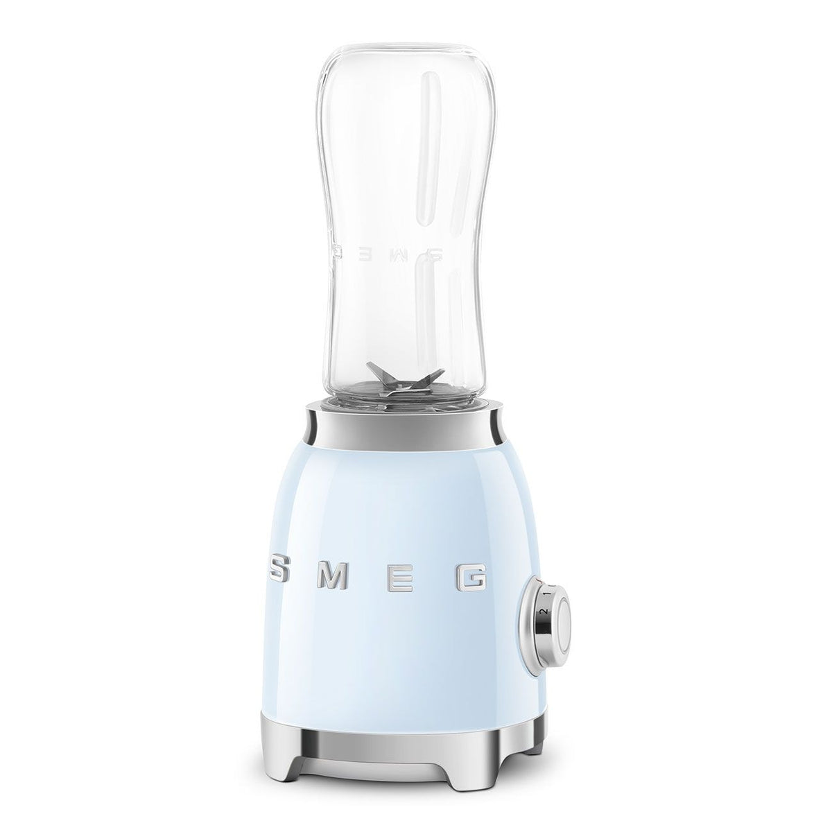 SMEG 300W Stainless Steel Personal Jar Blender, Pastel Blue