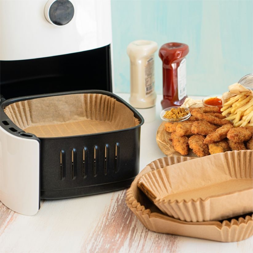 Starfrit Rectangular Air Fryer Liner, 50-PC