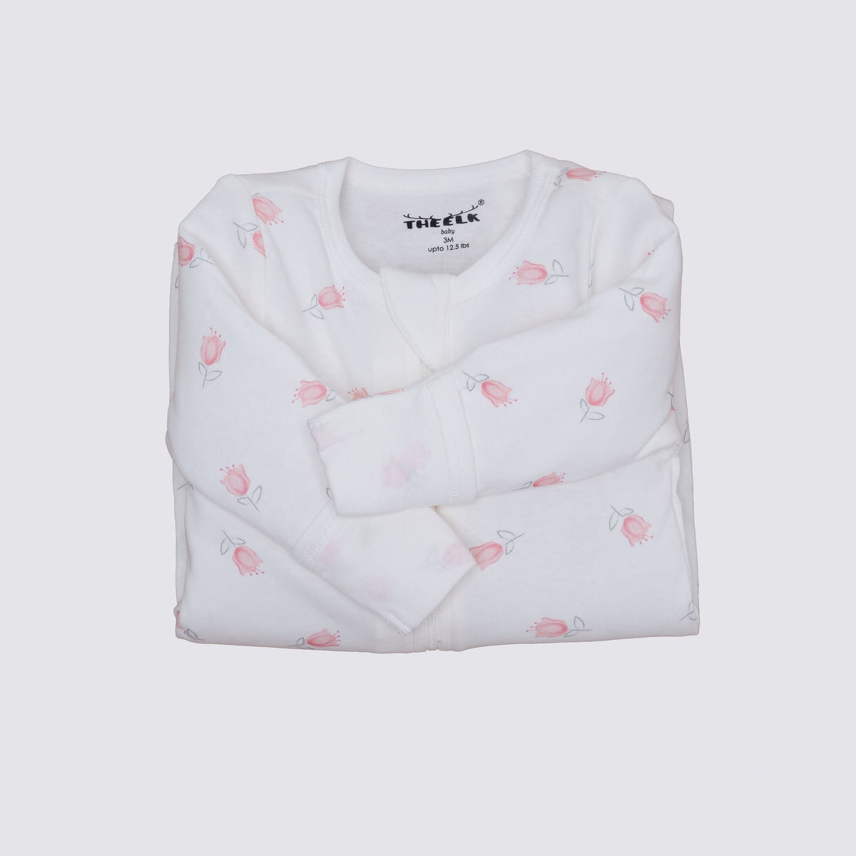 The Elk Baby Tulip/Stripe Premium Organic Cotton Sleep and Grow Zippy, 2-pk, Various Sizes