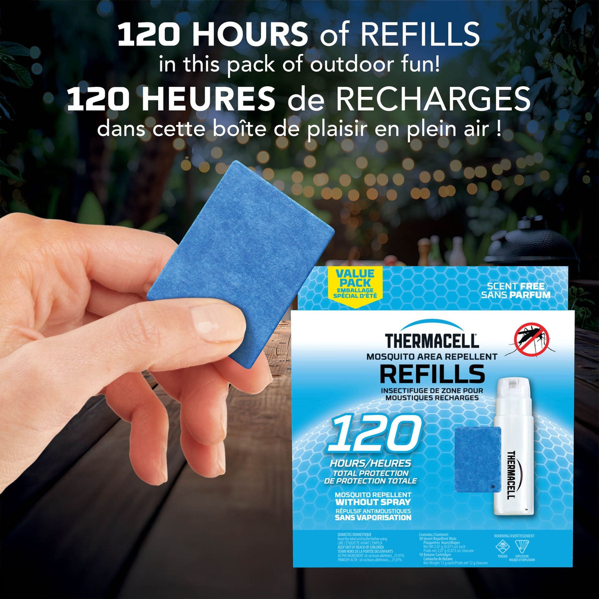 Thermacell Fuel-ZoneGuard Fuel Powered Mosquito Repellent 120-Hr Refill Pack