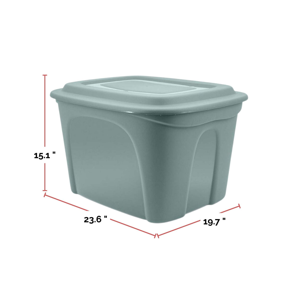 Type A Nesting Tote, 72-L, Moss Green