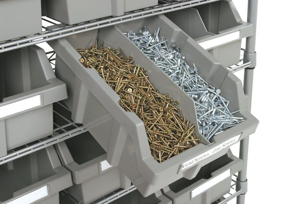 Vancouver Classics 7-Tier NSF 16-Bin Rack Shelving, 36-in x 14-in x 56-in