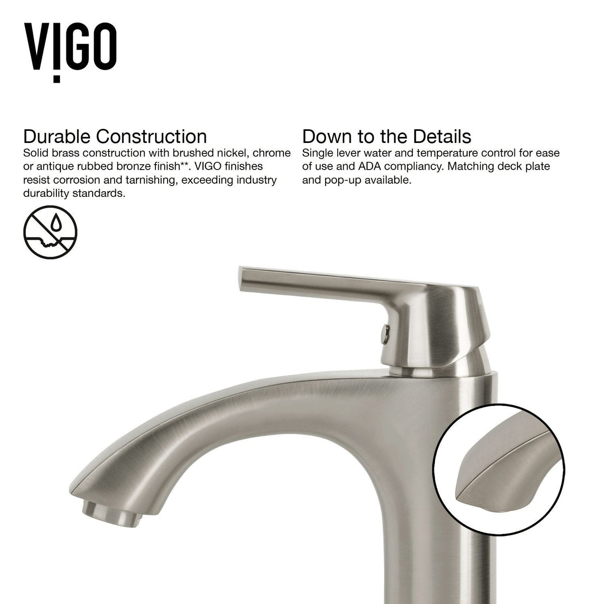 VIGO Glass Oceania Blue Bathroom Sink/Basin Set with Linus Faucet and Round Vessel