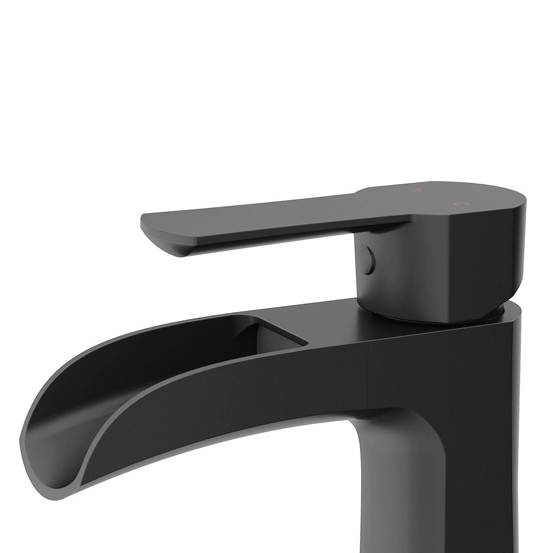 VIGO Paloma Single Handle Single Hole Bathroom Sink Faucet, WaterSense Certified, Matte Black