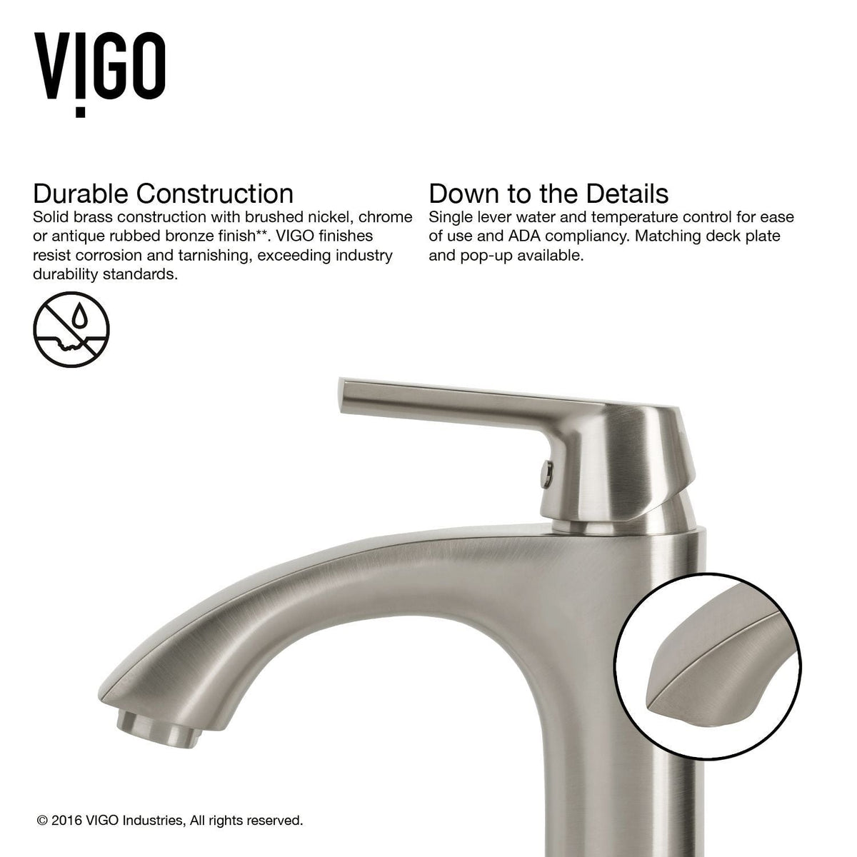 VIGO White Frost White Bathroom Sink/Basin Set with Linus Faucet and Round Glass Vessel
