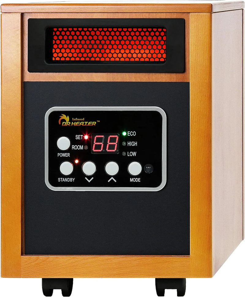 Dr Infrared Heater Portable Space Heater, Original, 1500-Watt, Cherry (Pack of 1) R6
