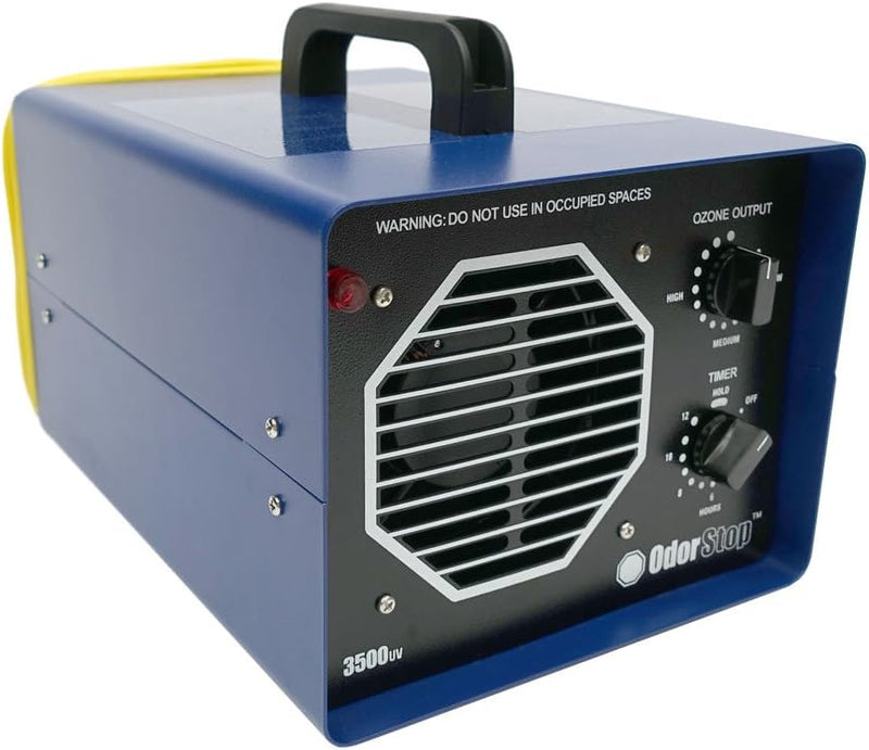 Professional-grade ozone generator ionizer, suitable for areas of up to 2500 square feet. It is used for deodorizing and purifying medium-sized areas (such as hotel rooms, offices, and basements). X9