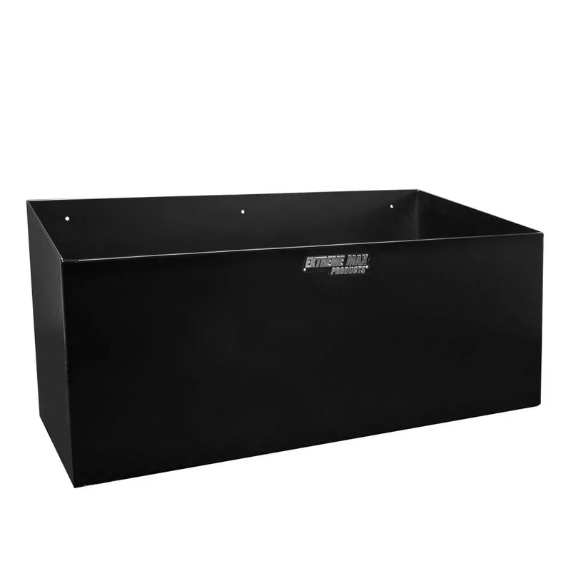 Extreme Max Dual Fuel Jug Holder -- Aluminum Design for Two 5 Gallon Jugs, Black Storage Organizer for Trailers & Garages K4