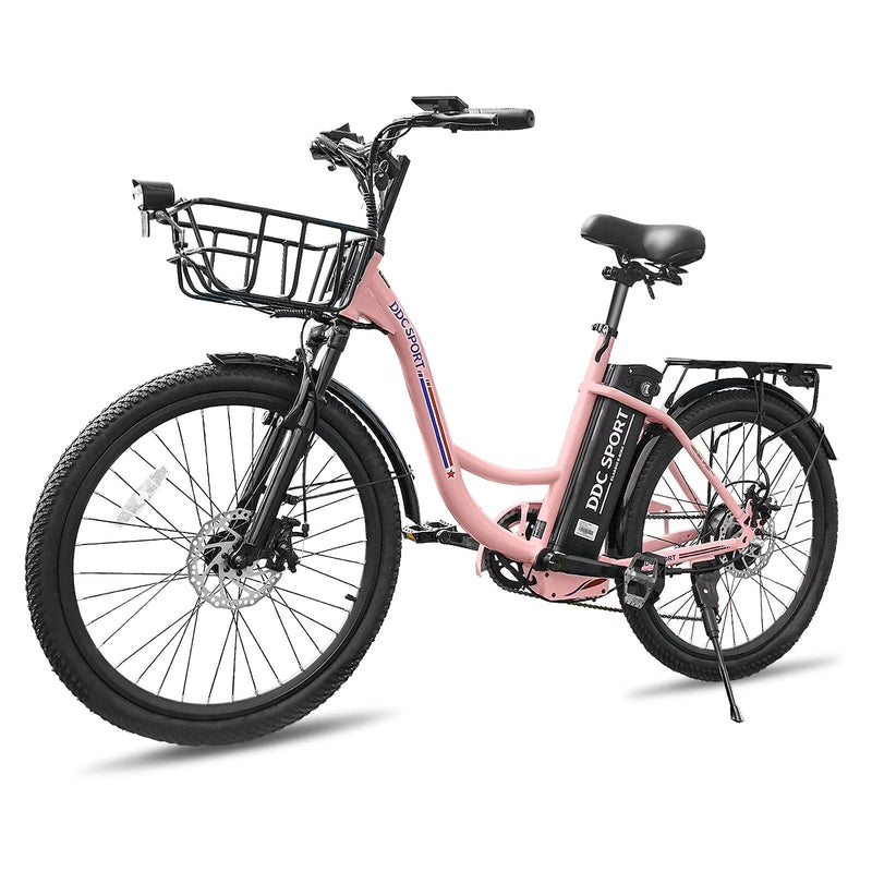 24 Inch Cruiser Electric Bike, E-Bike for Adults, Ebike with 36V 10.4AH Removable Battery, Step Through Ebike for Women Men,City Electric... B4