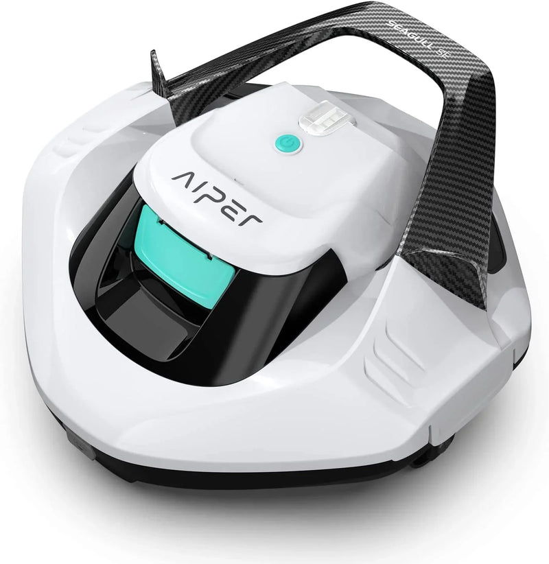 Cordless Robotic Pool Cleaner, Pool Vacuum with Dual-Drive Motors Q0