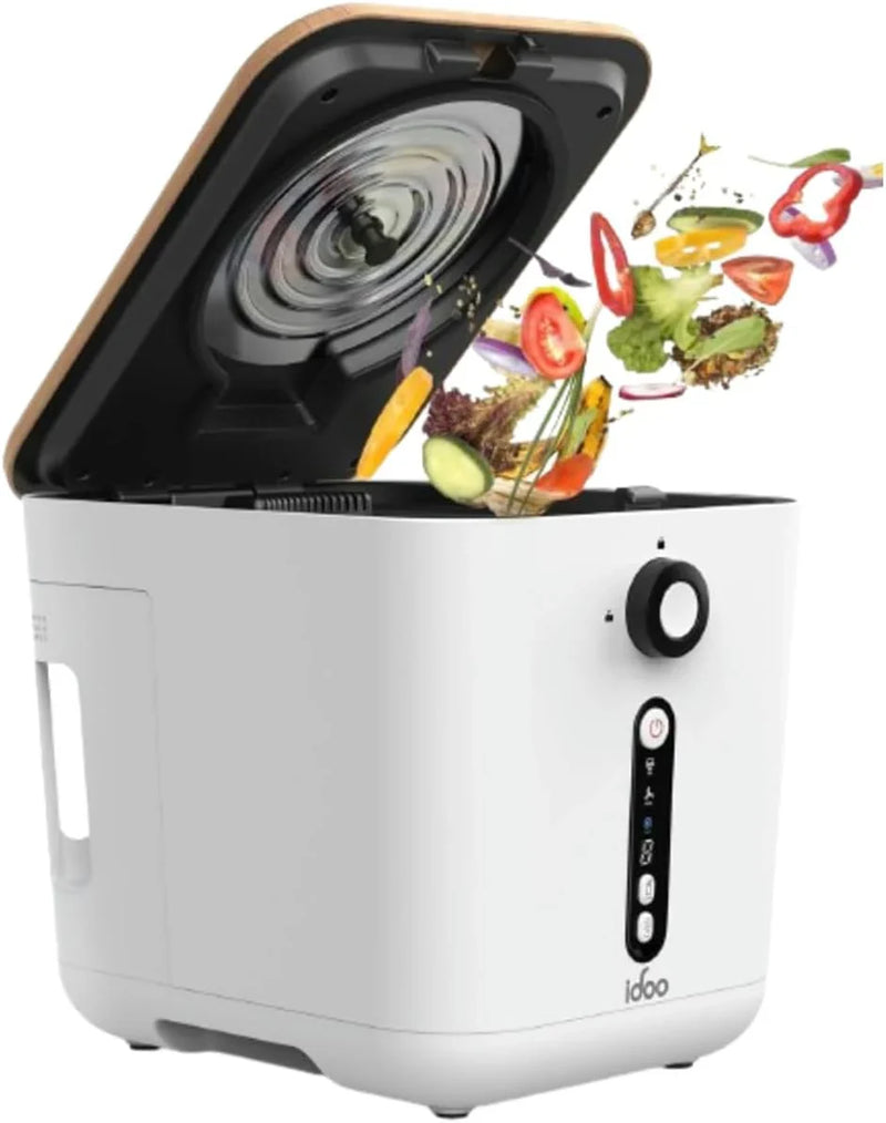 Upgrade version of the electric composting machine for the kitchen, 3-liter intelligent desktop composting machine, indoor without odor, equipped with detachable activated carbon filter, automatic food recycling composting machine, converting food re B2
