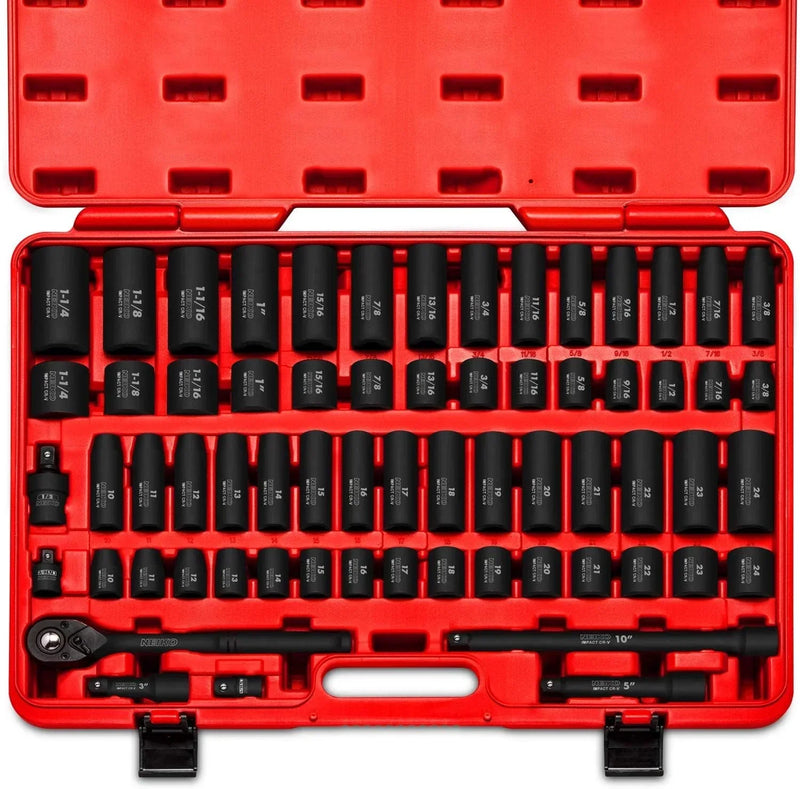 1/2" Drive Master Impact Socket Set, 65 Piece G5