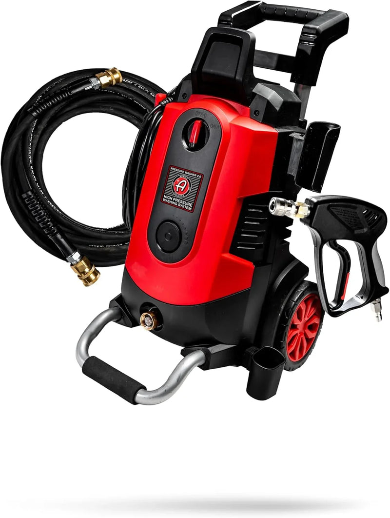 Electric Pressure Washer 2.0, Powerful 1.4 GPM 2000 PSI Car Pressure Washer Sprayer, Snub Nose & Tip Attachment, Use,Car Soap, Patio Boat RV Motorcycle Car Garage Deck Adam's Polishes G6