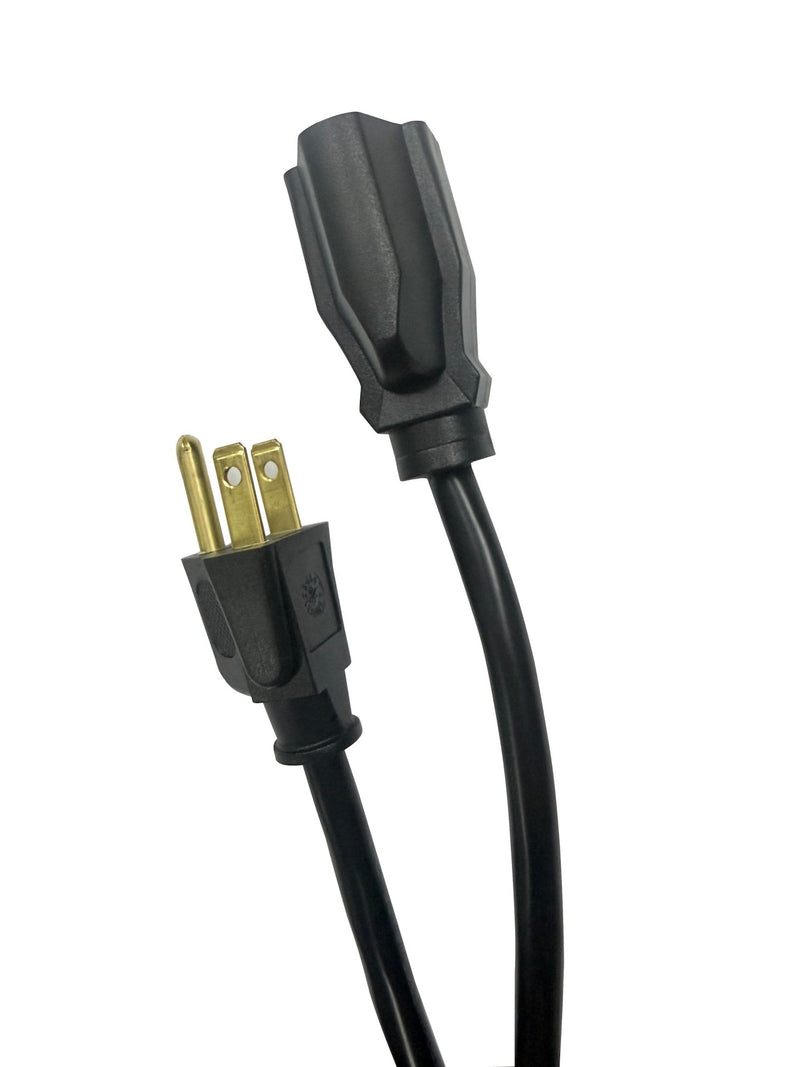 20' 16 Gauge 1-Tap Outdoor Extension Cord, Black Y1
