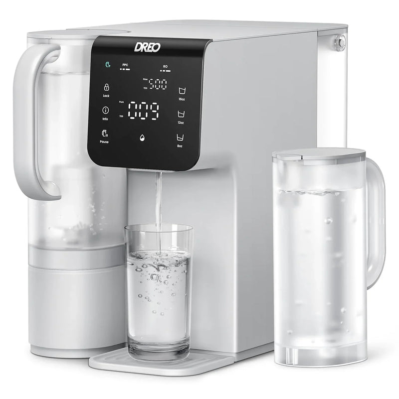 Filter desktop product, 7-stage reverse osmosis water filtration system, no installation required, reduces total dissolved solids content, suitable for water filtration bottles for households and kitchens, with a 3:1 ratio of pure water to wastewater Z8
