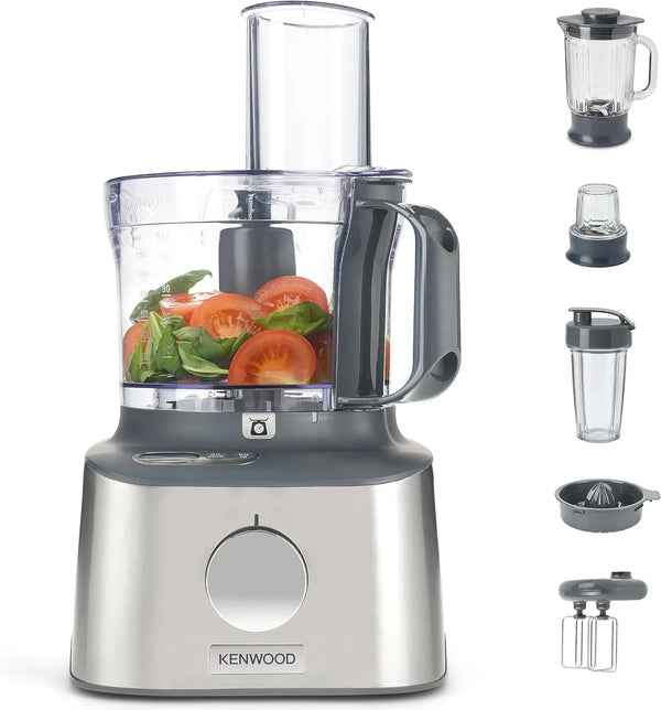 Multifunctional compact food processor, with built-in scale, equipped with 11 accessories, designed small yet powerful. F8