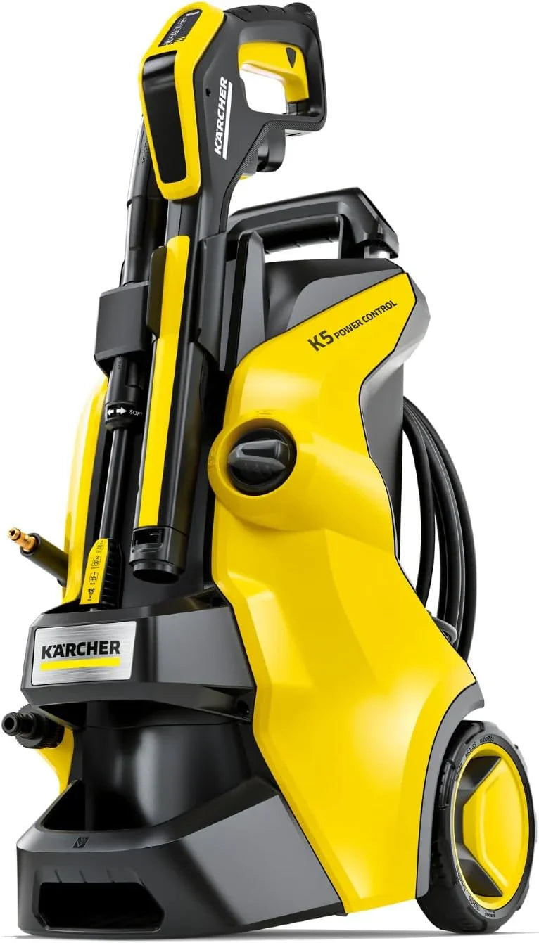 Pressure cleaning machine, K4 power control mode, maximum pressure 1900 pounds per square inch, 26-foot long hose, 2 nozzles - flow rate 1.5 gallons per minute Y9