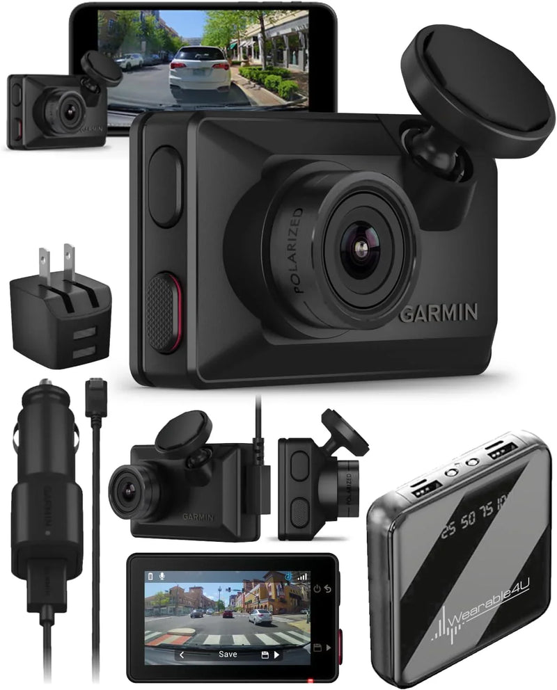 Ultra-small 1080p high-definition car recorder with a 140-degree viewing angle, built-in clarity polarizing filter, supports voice control, automatic recording function. Sold with a charging battery kit. R3