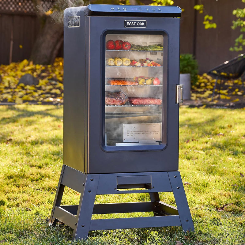 30-inch electric oven | Built-in meat detector and outdoor-specific stand | Up to 6 times longer baking time, adjustable side spice loader | With a 725 square inch cooking area, it can achieve more baking effects S3