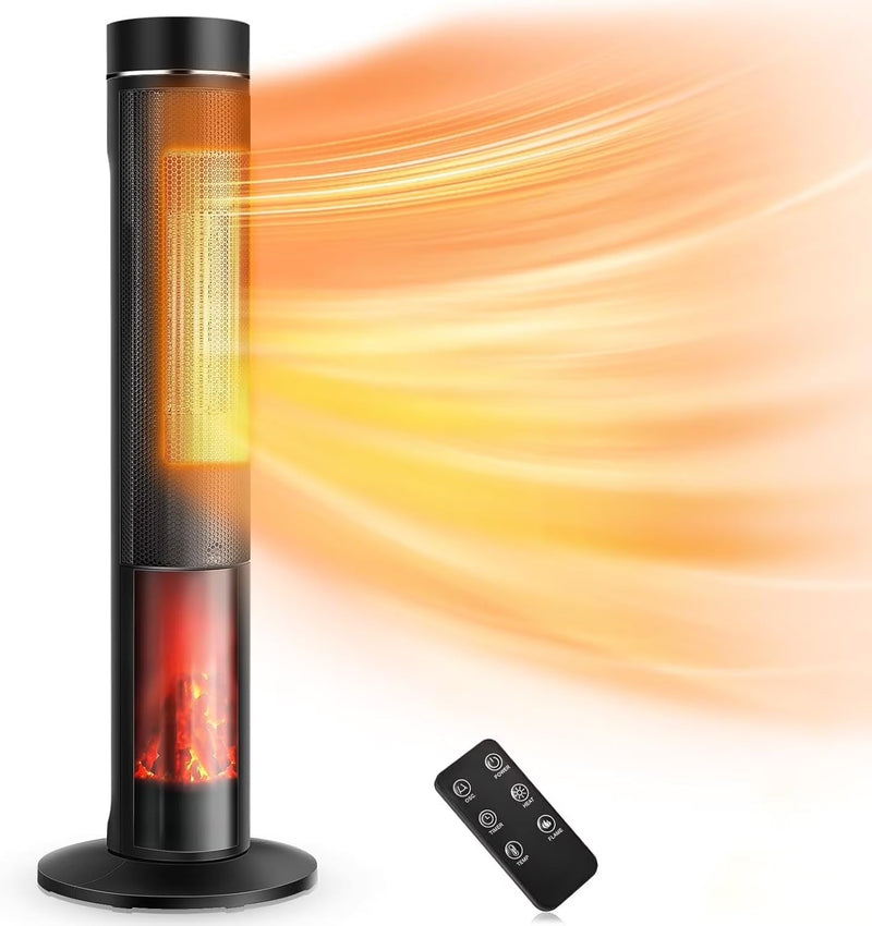 Airchoice 1500W 36 in Ceramic Tower Space Heater, 3 Heat Settings, Adjustable, for 300 sq ft F8