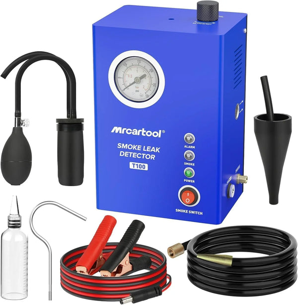 Smoke machine leakage tester, 12-volt DC car smoke machine leakage detector, equipped with an air flow meter and an oil level gauge, suitable for all vehicles. H9