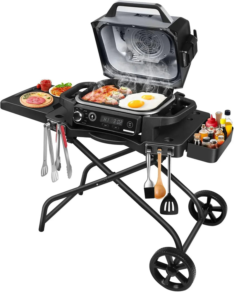 Collapsible Grill Stand for Ninja Woodfire Grill, Traeger, Pit Boss, and 22" Blackstone Griddle G6