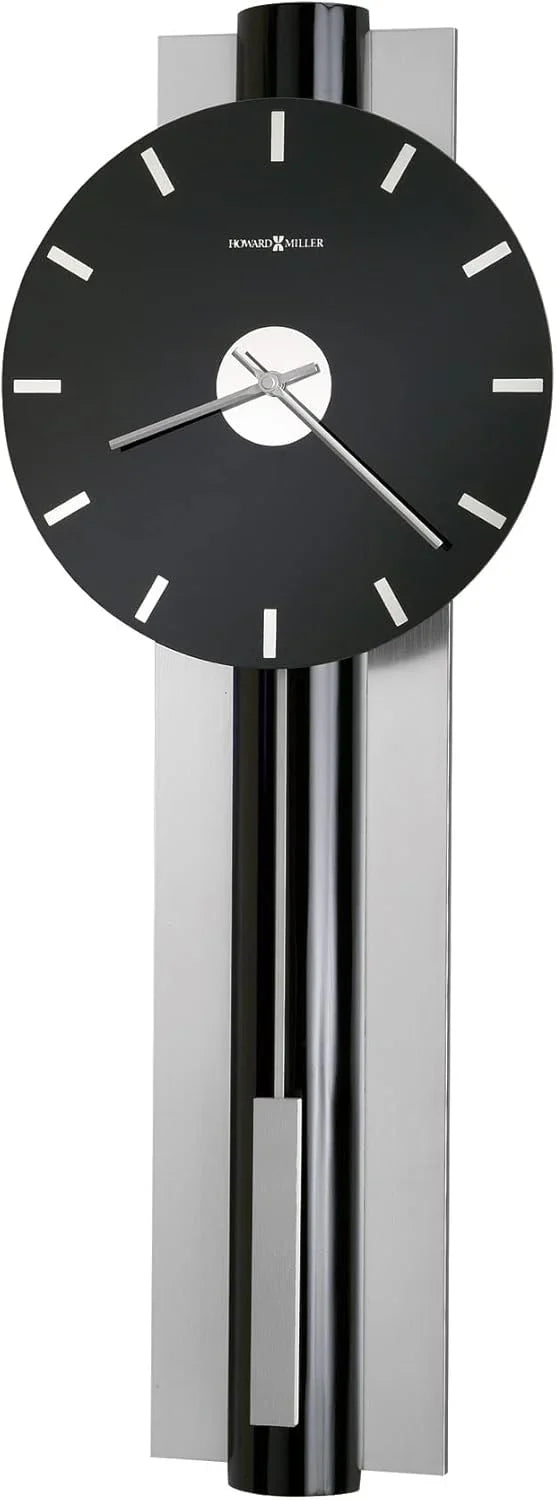 Wall-mounted clock, quartz movement, battery-powered, pointer-style analog display, rectangular pendulum, decorative sturdy frame, nickel-plated surface, wall-mounted installation, perfect home decoration alarm clock R4