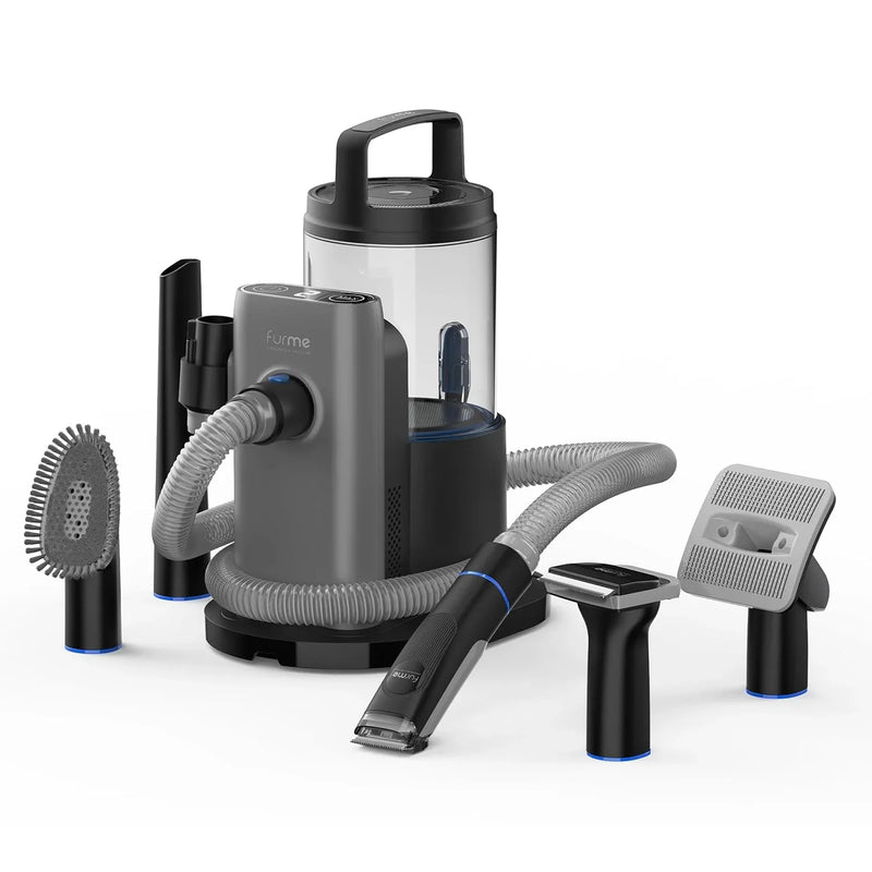 Professional Plus Pet Grooming Vacuum Kit, 5 Pet Grooming Tools, 2L Canister, Works for All Dogs, Cats, and Pet Fur I4