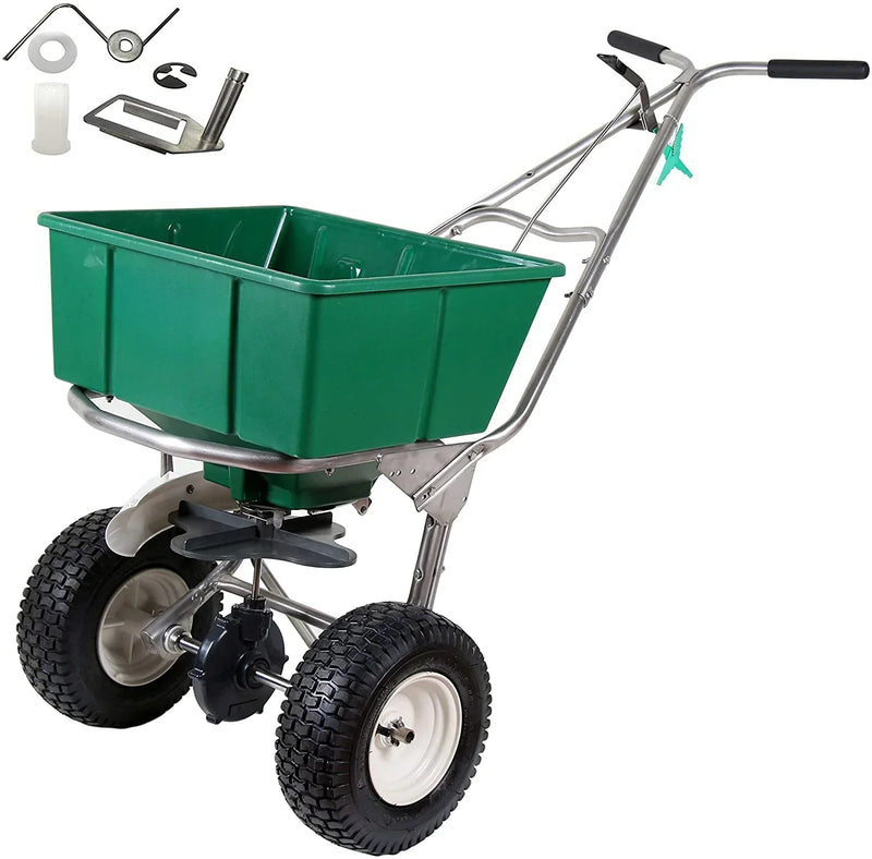 High Wheel Walk-Behind Fertilizer Spreader with Agitator Repair Kit (Bundle, 2 Items) C1