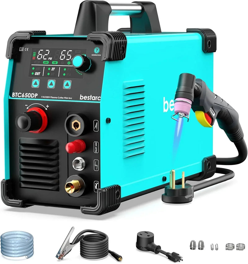 BTC500DP 7th Gen 50A Plasma Cutter, Dual Voltage 110/220V, Digital Display V3