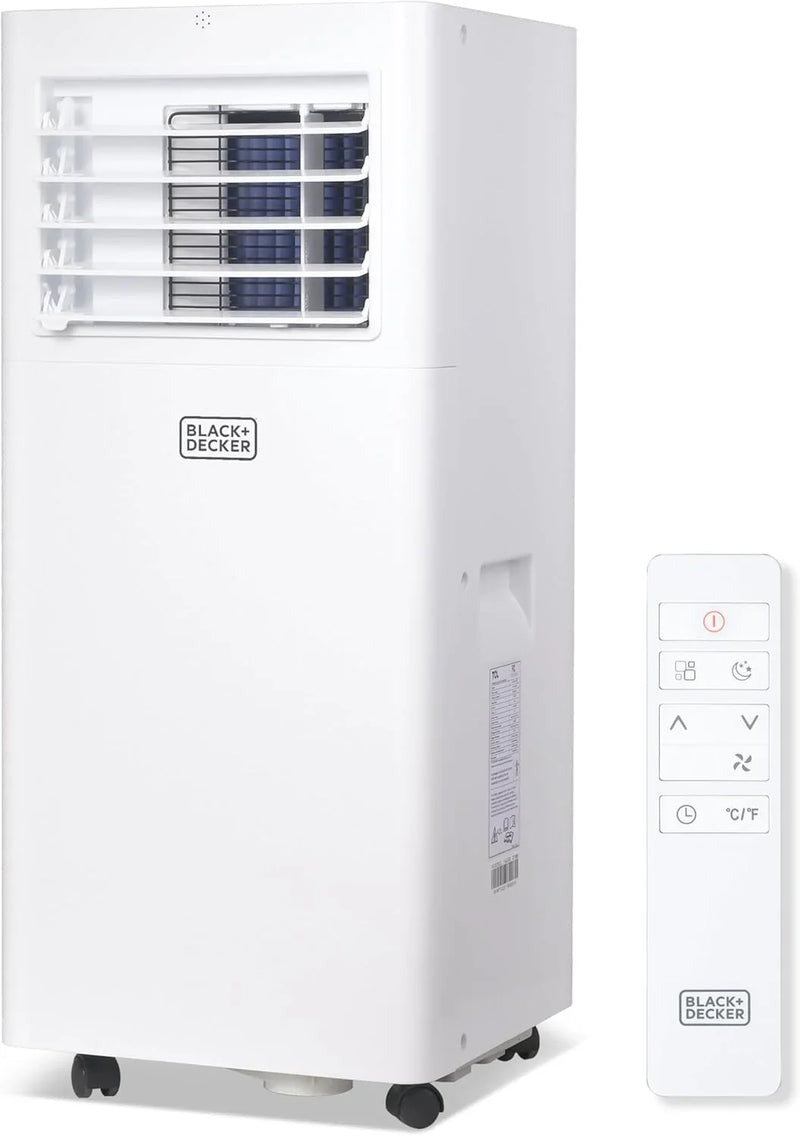 Portable Air Conditioner, 12,000 BTU (8,000 BTU SACC) for Rooms up to 550 Sq. Ft., Portable AC with Follow Me Remote Control and Window Kit, BPACT12WT, White S2