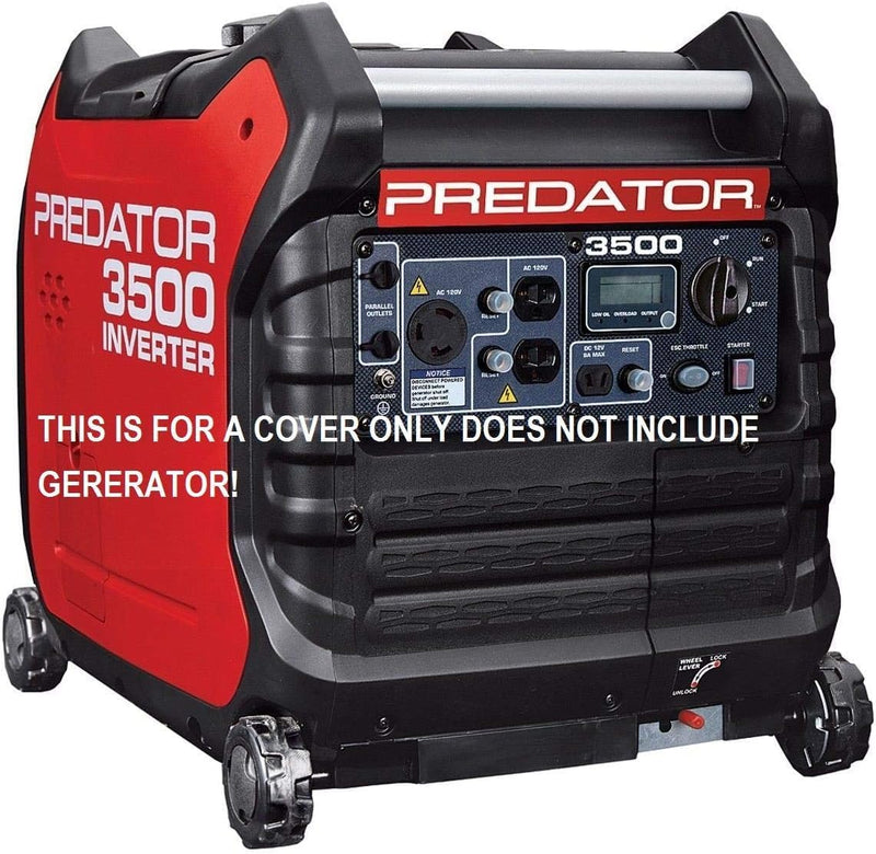 Fits Predator Inverter 3500 watt Generator Cover (BLACK) COVER ONLY L9