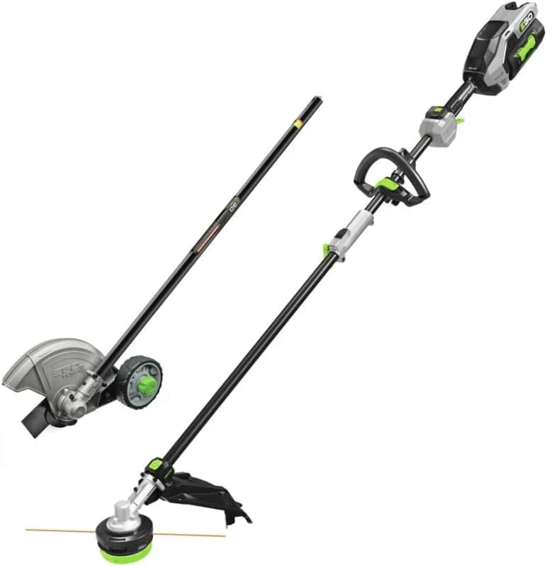 Multi-Head Combo Kit 16-Inch 56-Volt Carbon Fiber String Trimmer with POWERLOAD™ & 8-Inch Carbon Fiber Edger Attachment & 56-Volt Power Head, 4.0Ah Battery and 320W Charger Included F1