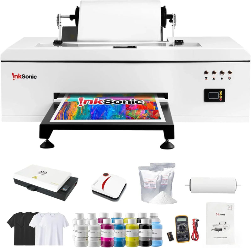 InkSonic R1390 A3 DTF Printer with Oven, T-Shirt Printing Bundle E3