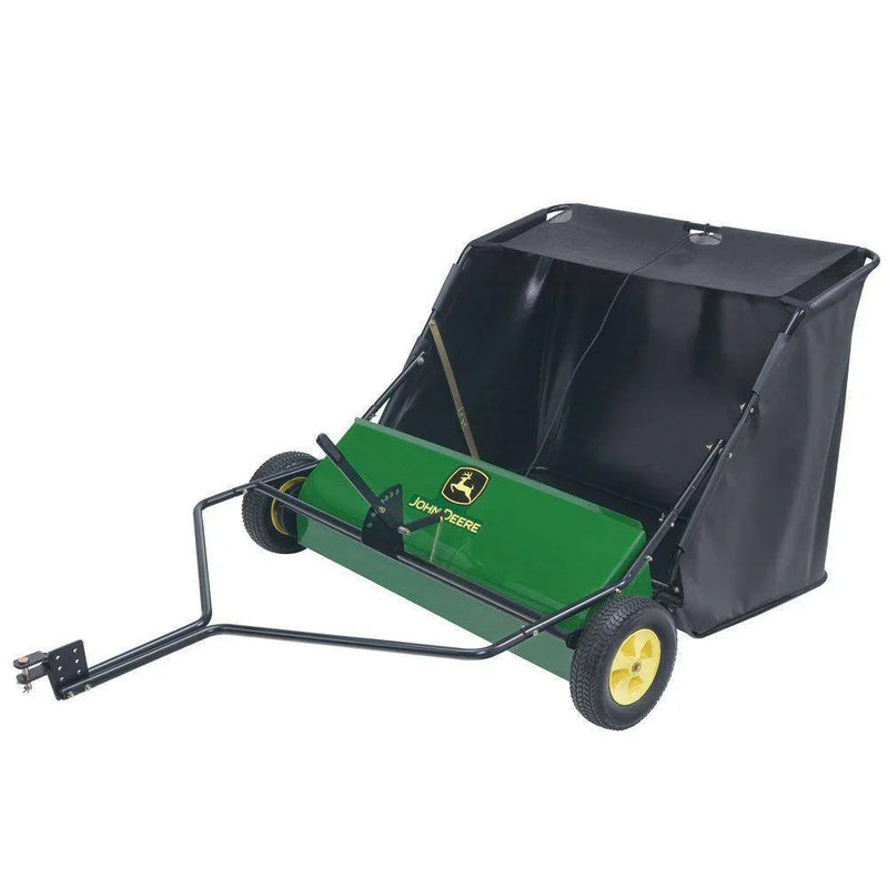 John Deere 42′′ Tow-Behind Lawn Sweeper, 24 cu. ft. Capacity, Adjustable Brushes G5