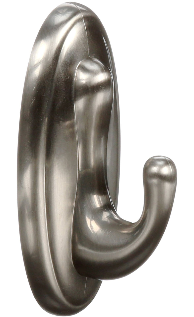 3M Command Medium Traditional Decorative Utility Hook, Brushed Nickel L0