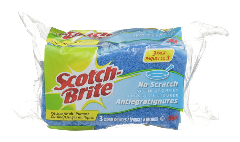 3M Scotch-Brite All-Purpose Non-Scratch Scrub Sponge, 3-pk D7
