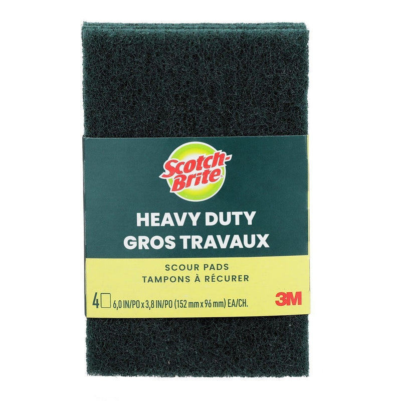 3M Scotch-Brite Heavy Duty Scour Pad, 4-pk U5