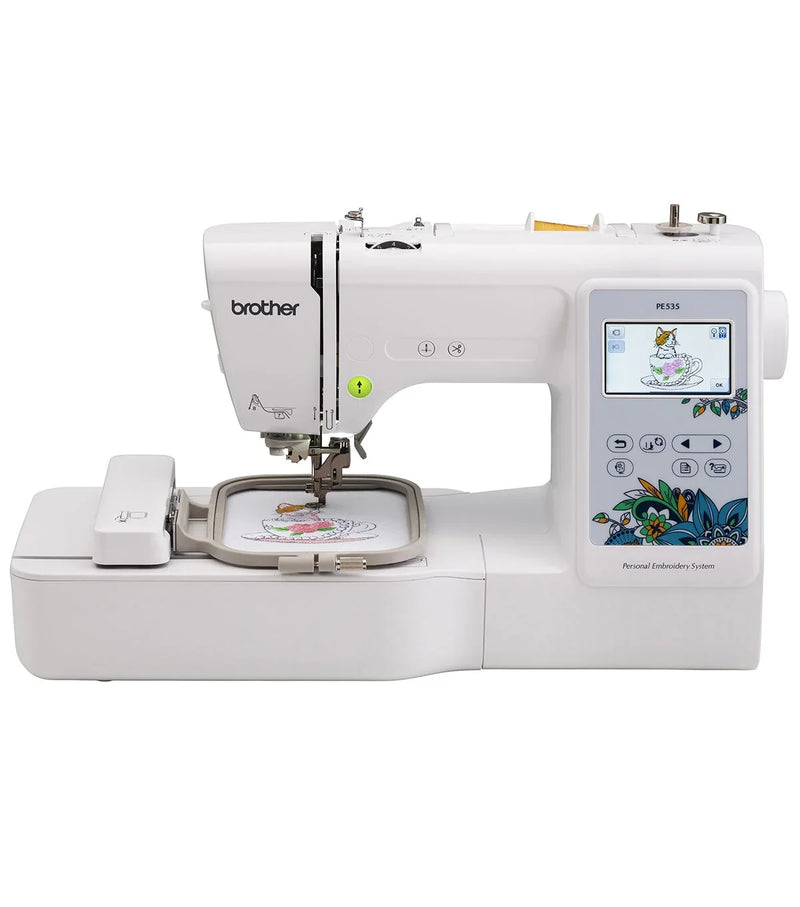 Brother PE535 Embroidery Machine with Large Color Touch LCD Screen U3