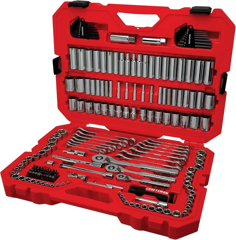 CRAFTSMAN Mechanics Tool Set, 1/4 and 3/8 Inch Drive, 189 Piece (CMMT12134) Y8
