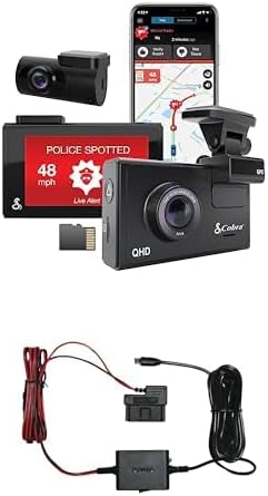 Intelligent driving recorder kit with rear camera Kober 2.5A micro USB hard wire kit S4