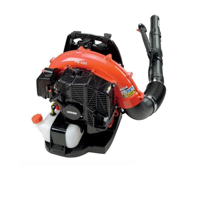 ECHO PB-580T 58.2cc Gas Backpack Leaf Blower, 216 MPH, 517 CFM, 2-Stroke Engine, Tube Throttle J5